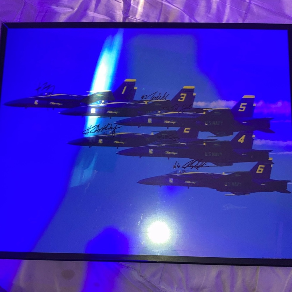 Blue Angels 2006 Authentic Signed Framed Picture with Glads Cover 6 autographs
